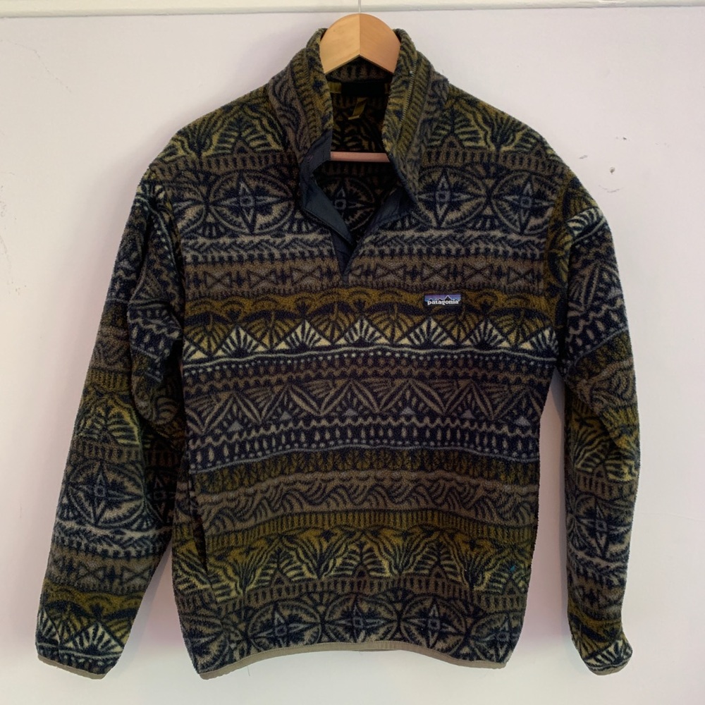 Patagonia Synchilla Fleece Tribal Print Womens S